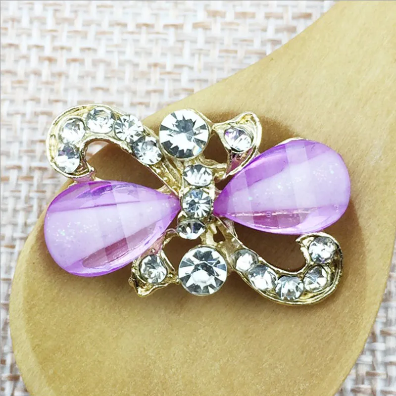 50 штук Стразы Ювелирные подвески кристальные стразы пряжка банта Ремесла Подвеска Брошь Аксессуары для свадебных причесок Декор