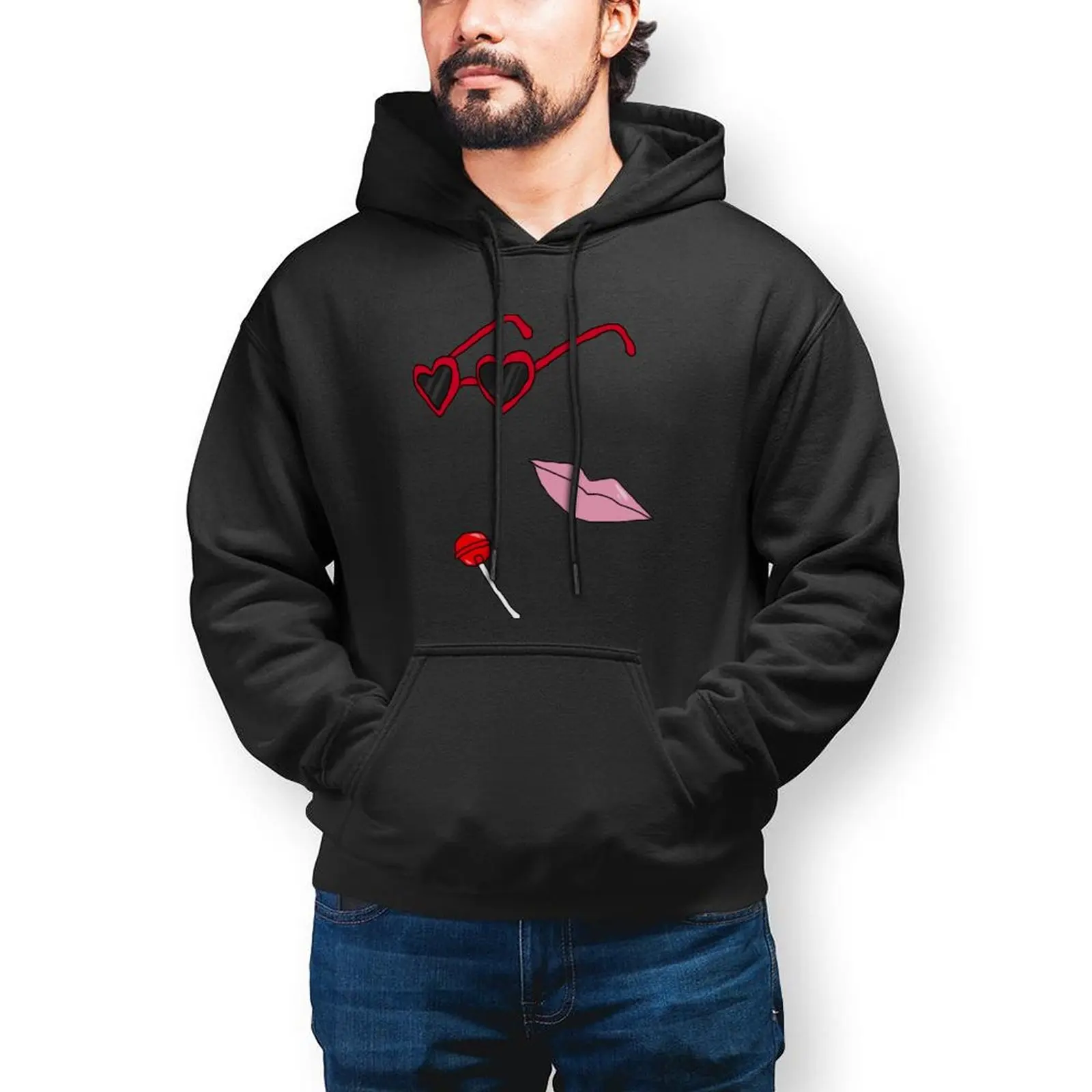 

Lolita Hoodies Warm Cotton Hoodie Casual Streetwear Long Sleeve Pullover Hoodie Men XXX