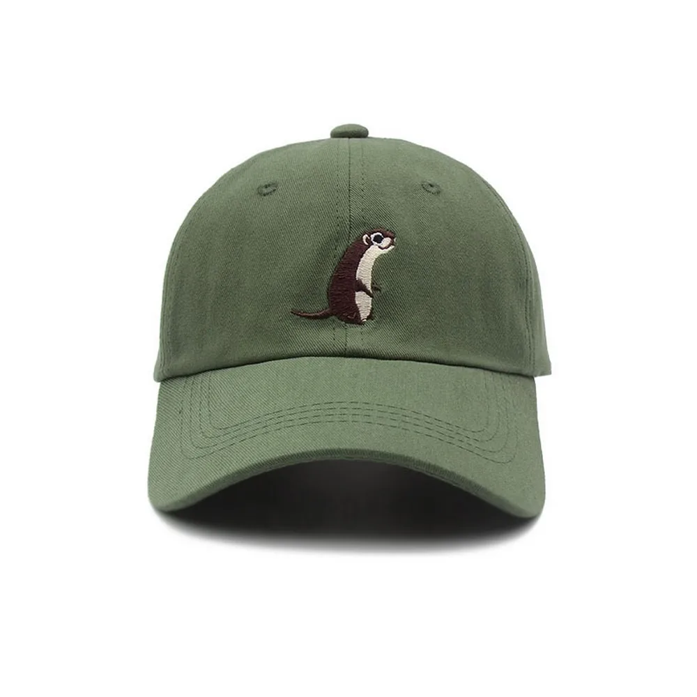 

Spring and Summer Unisex Baseball Caps Japanese Style Cotton Embroidered Mole Pattern Outdoor Travel Sports Cute simple Hats