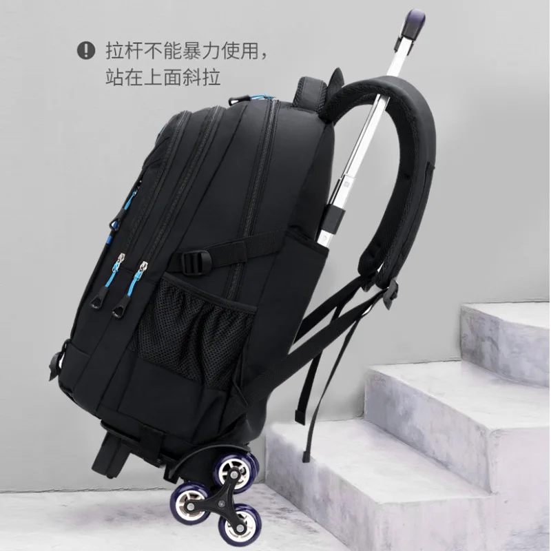 Trolley Schoolbag kids Wheel school Backpack Removable Children School Bags for boys With 3 Wheels Kids girls Luggage Book Bags
