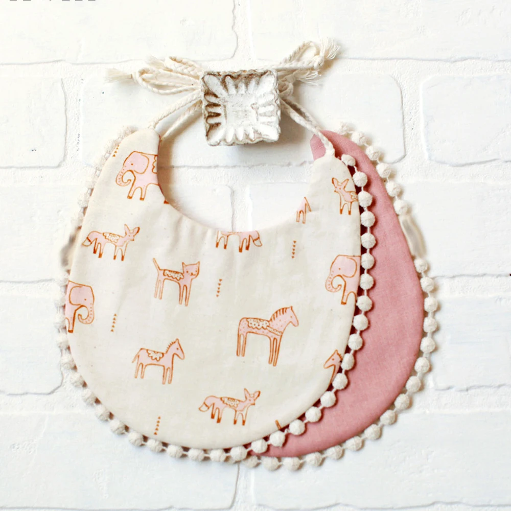 

Слюнявчик для новорожденных, 1 шт., слюнявчик для маленьких мальчиков и девочек, Слюнявчик с кисточками для кормления, слюнявчик из хлопка и ...