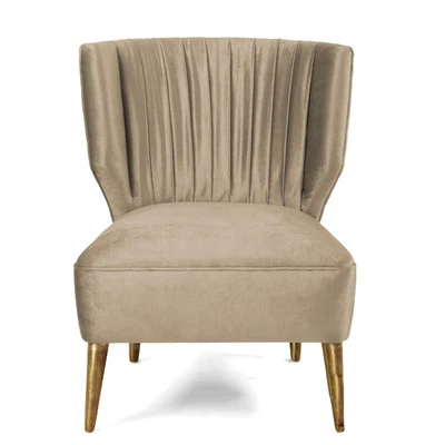 

ChinaFurniture Alternative Processing Factory Modern Light Luxury Bright Color Velvet Stainless Steel Feet Single Sofa