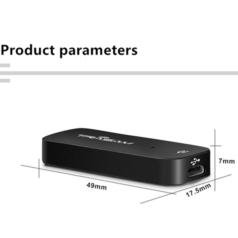 Портативный усилитель для наушников TRASAM Q1 Hi-Fi мини-усилители 192 кГц с USB C на 3 5 мм