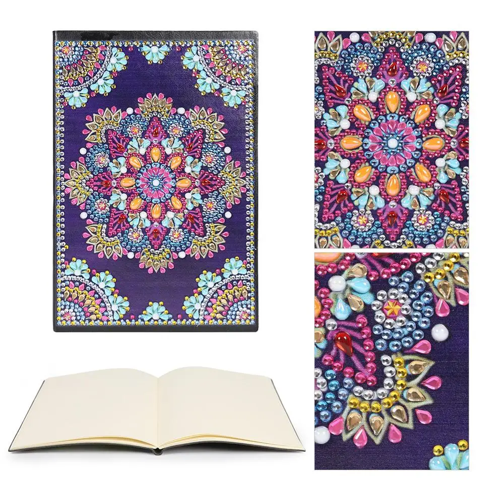 

DIY Special Shaped Diamond Painting 50 Pages A5 Sketchbook Notebook No Lines Painting Painting Sketch Book Ornament for Gifts