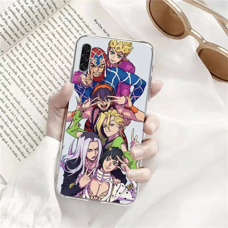 

Jojo Anime Bizarre Adventure Phone Case Transparent Clear For Samsung Galaxy A71 A21s S8 S9 S10 plus note 20 ultra