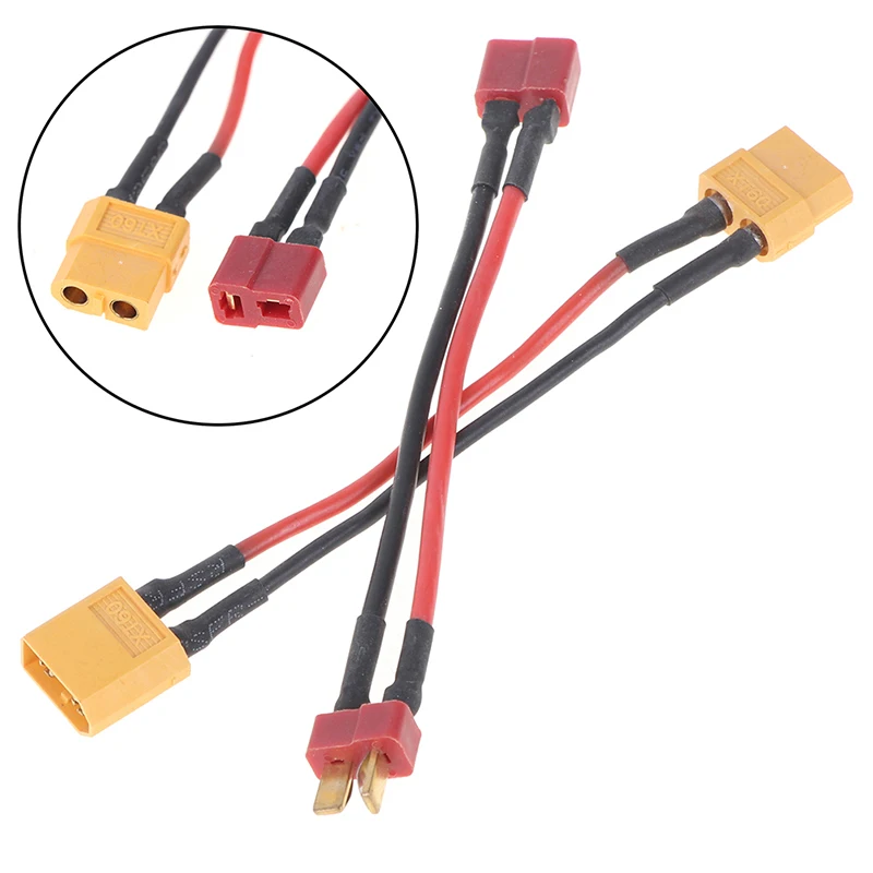

XT60/T plug to male xt60/t connector adapter 14awg 30mm extension cable Leads Adapte
