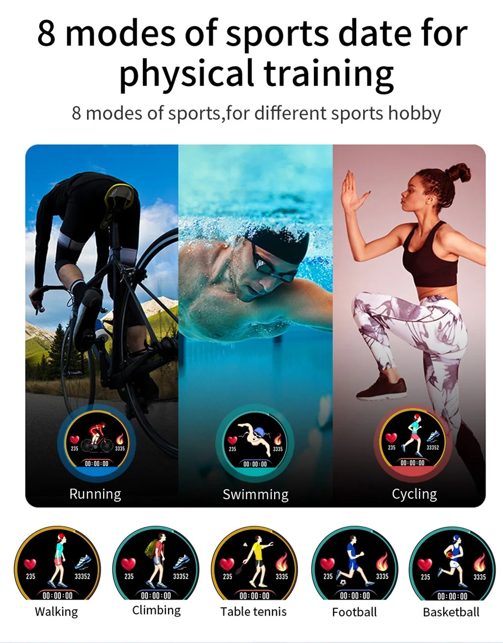 

Free Shipping CARPRIE Smart Watch Waterproof Bracelet Sport Fitness Sleep Monitor For Android Ios Impermeable Reloj inteligente