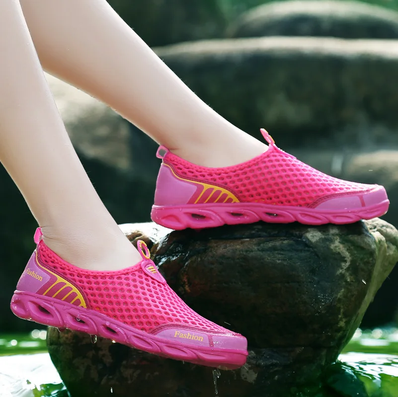 

Women Loafers Breathable Fashion Mesh Shoes Female Wild Casual Flat Shoes Slip-On Summer Women Shoes Big Size 36-45