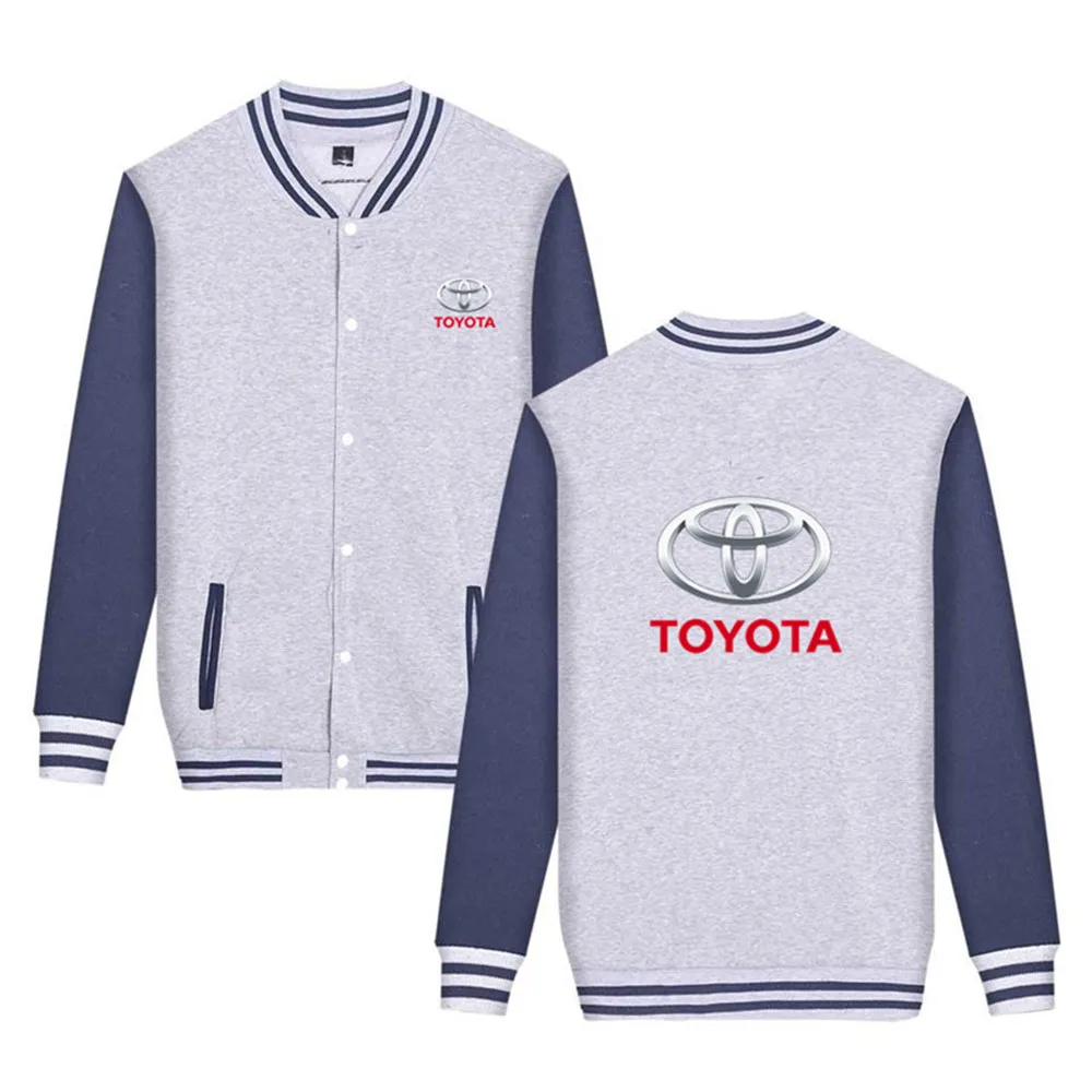 

TOYOTA Hot Sale Men Baseball Uniform Coat 2021 Autumn Jacket Letter Print Streetwear Casual Tracksuit Hip Men Coats AK13