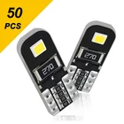 Лампы головного света W5W T10 для салона автомобиля Audi BMW VW Mercedes, 50 шт., 12 В
