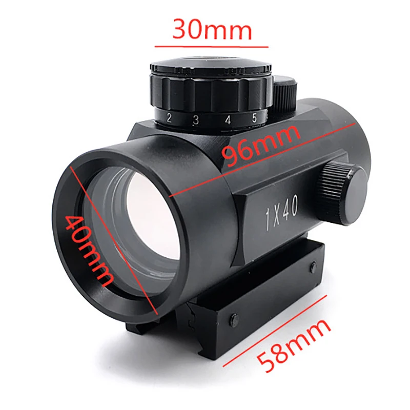 Holographic 1x40 Red Dot Sight For Hunting Glock Tactical Optical Airsoft Weapons Rifle Scope Collimator Equipment | Спорт и