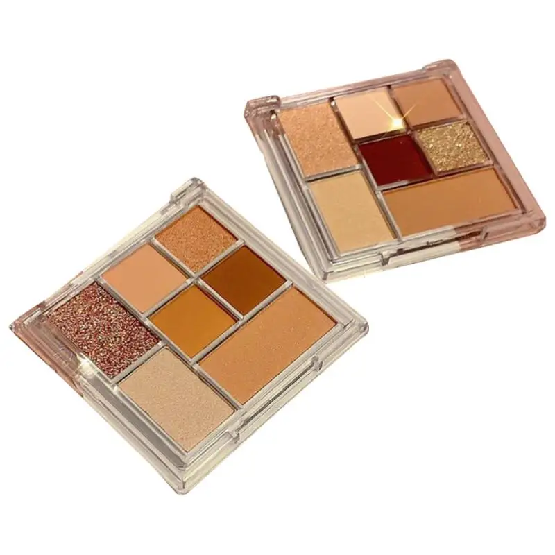 

Super Shiny 7 Colors Eyeshadow Palette Fine Silky Powder Matte Glitter Shimmer Eye Shadow Makeup Palette Beauty Cosmetics TSLM1