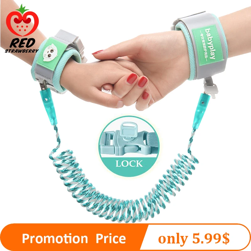 Новый светоотражающий антипотеряющий ремешок на запястье для малышей поводок