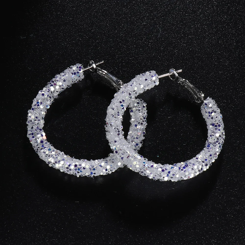 2020 Горячие дизайнерские серьги кольца геометрические круглые блестящие стразы