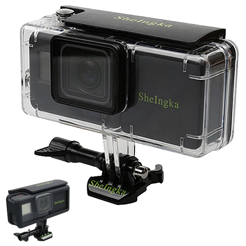 Расширенный аккумулятор для GoPro 5 Go Pro 6 7 черный Водонепроницаемый защитный чехол