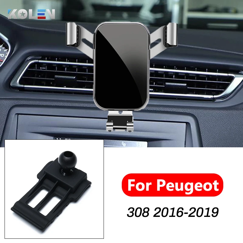 

Автомобильный мобильный телефон держатель для Peugeot 308 2016 2017 2018 2019 смартфон GPS вентиляционное отверстие на выходе кронштейн оснастки навигац...