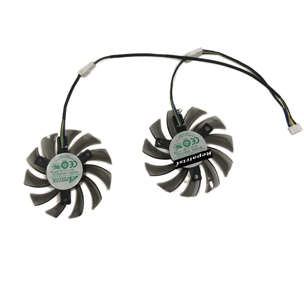 

2pcs/Set,75mm,APISTEK GA81S2U,DC 12V,0.38A,4Pin,Video Card Cooler Fan,For ZOTAC GTX660-2GD5 GTX 660,Graphics Card Cooling