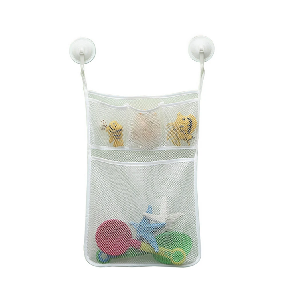 Bathroom Mesh Net Storage Bag Baby Bath Bathtub Toy Organizer Holder For Home 33x45cm | Дом и сад
