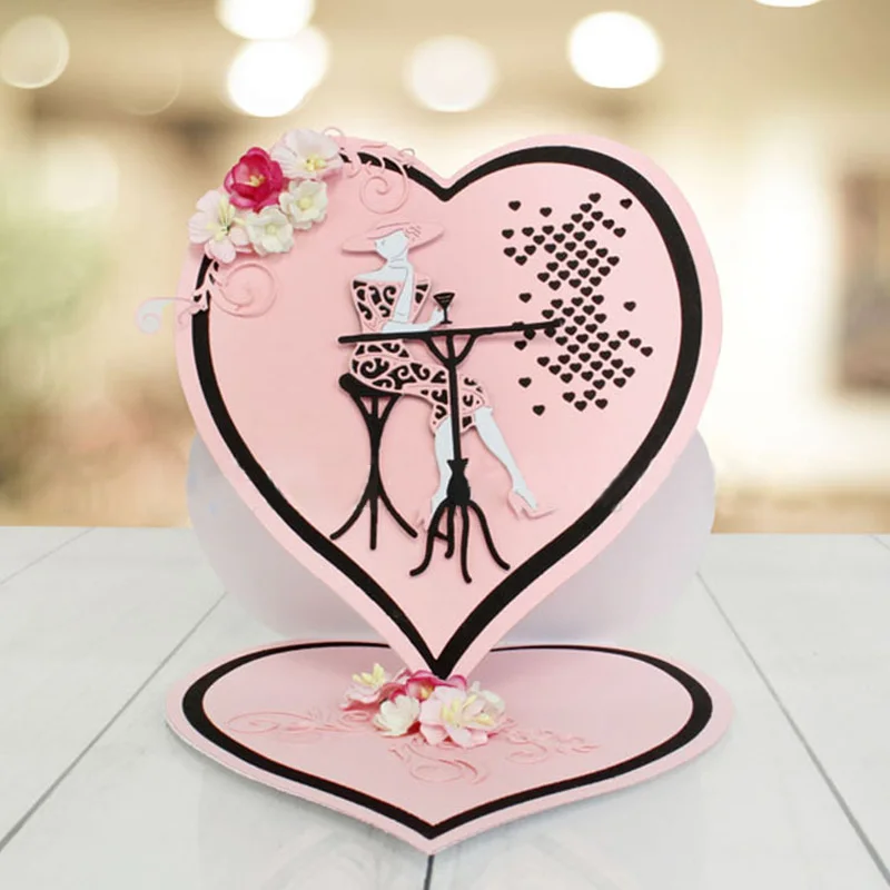 

Углеродистая сталь умирает вырезать бумажный трафарет карты под давлением пресс-форма для изготовления карты Скрапбукинг рельефная фотог...