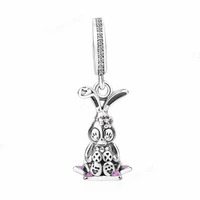 925 sterling silver rabbit european charms bead fit original bracelets chain diy girl women pendant charm beads jewelry making