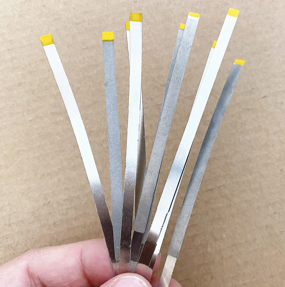 10 шт. Стоматологическая металлическая полировка отделка палка финишер желтый