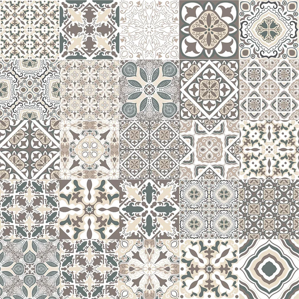 10/15/20 см Ретро узор плитка лестница наклейка ванная кухня Backsplash Декор водостойкая