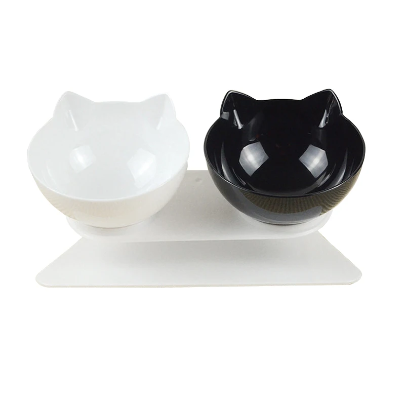 

Non-Slip Double Cat Bowl Dog Bowl With Stand Pet Feeding Cat Water Bowl For Cats Food Pet Bowls For Dogs Feeder Product Supplies