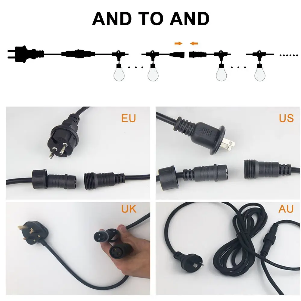 Водонепроницаемый 10 м светодиодные гирлянды Крытый открытый коммерческий класс