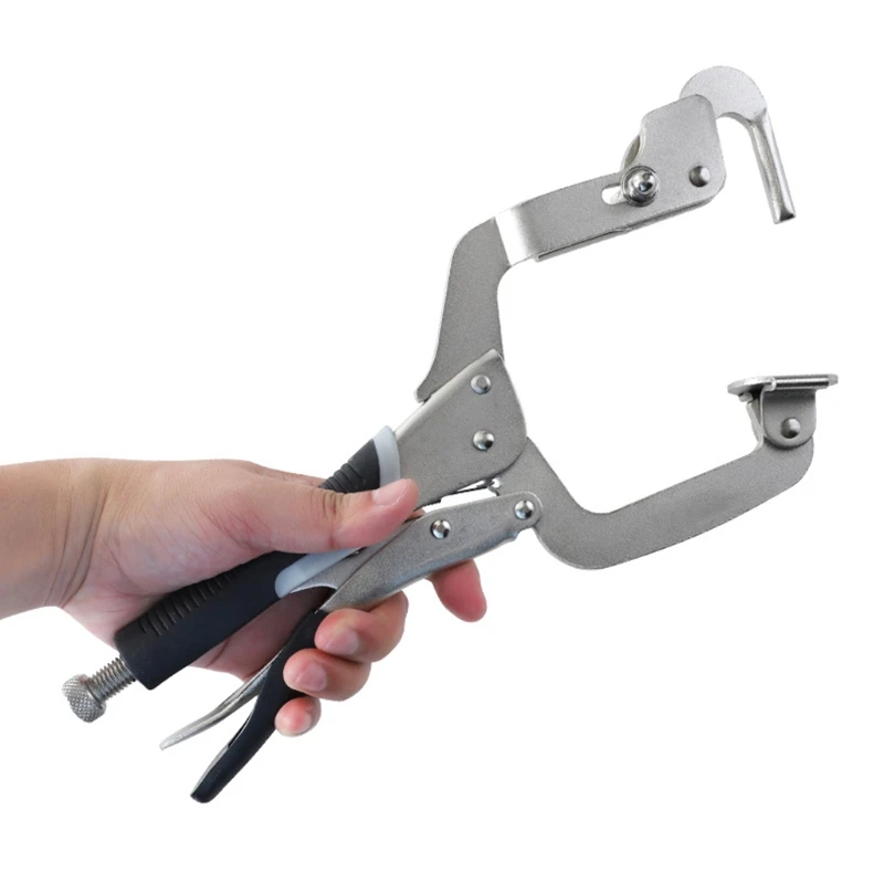 

2 IN 1 C-type Plier Oblique Hole Quick Clamp Fixture Splicing Board Positioning Panel Fixed Clip Woodworking Fixing Tool