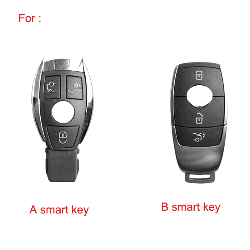 

Car Key Cover for Mercedes-Benz A/B Type Top Layer Crazy Horse Leather Car Remote Control Key Protection Decoration Accessories
