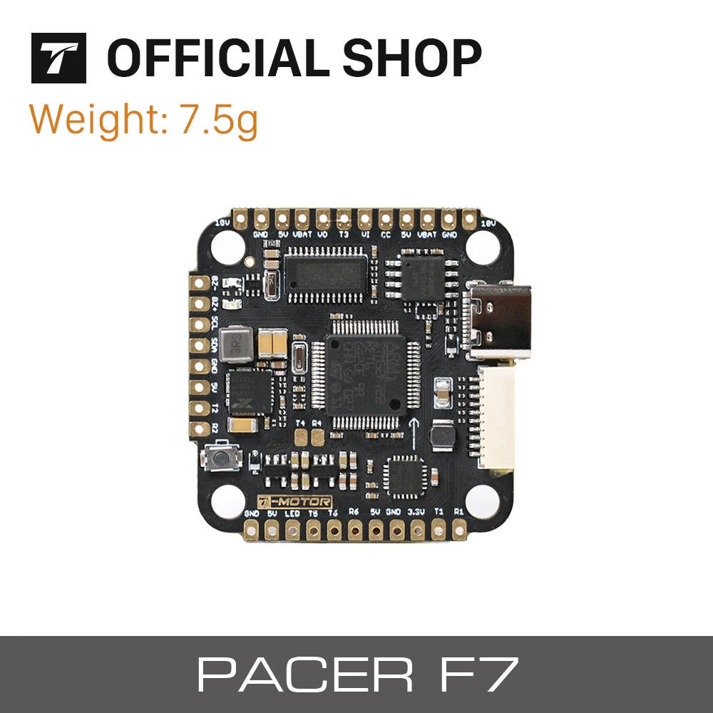 Односторонний Контроллер полета T-motor Pacer F7 FC для FPV радиоуправляемого гоночного