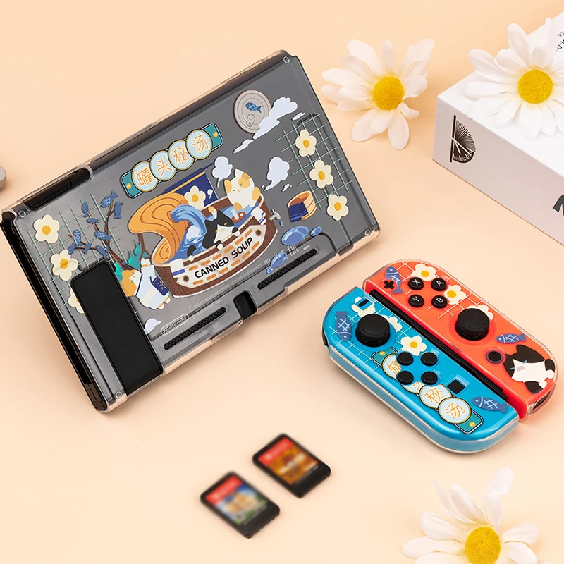 

Switch Transparent Crystal Case for Nintendo Switch Soft Cover Housing NS Game Console Protective Case For Nintendo Switch