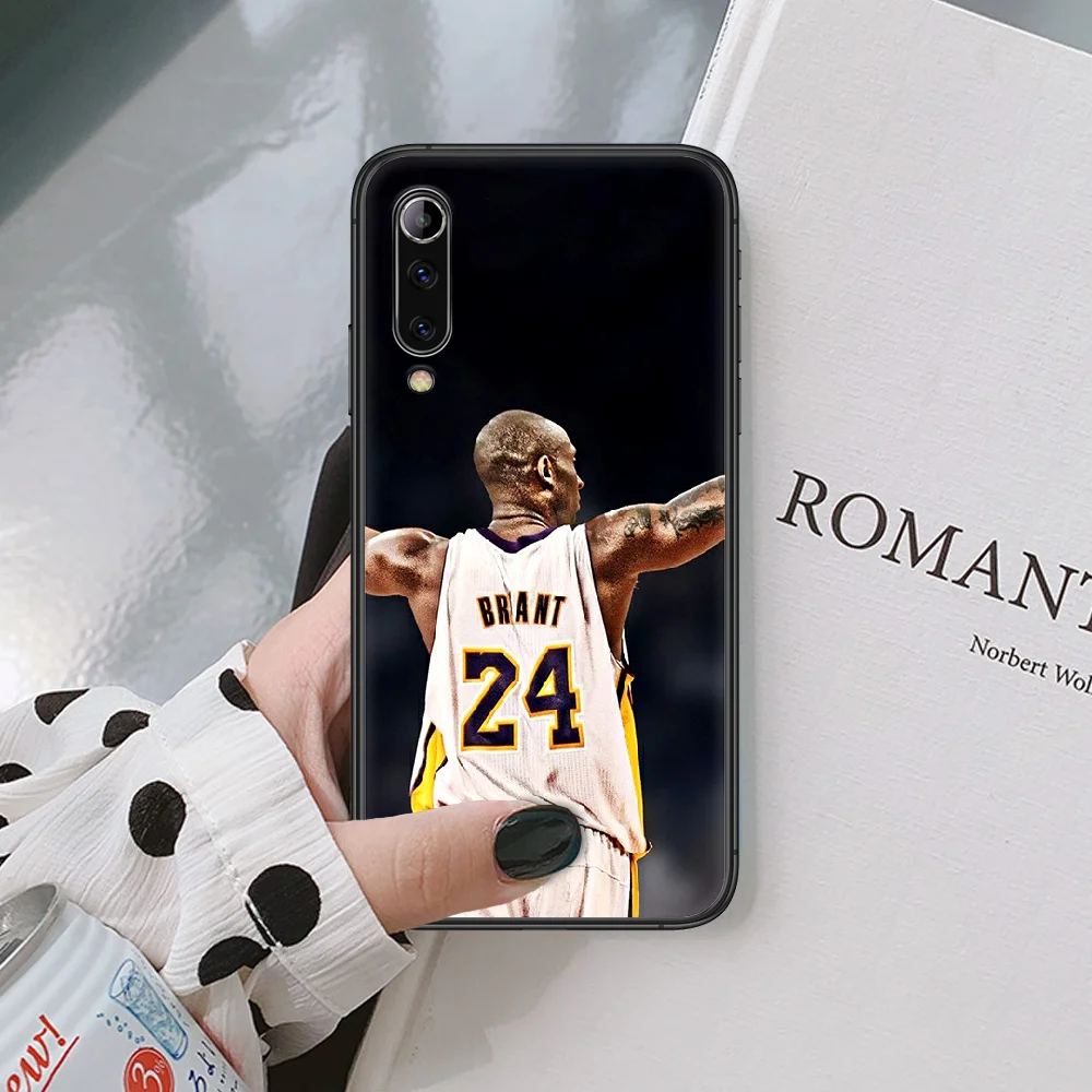 

Kobe Basketball 24 Black Mamba Phone Case For Xiaomi Mi Note 10 A3 9 MAX 3 A2 8 9 Lite Pro Ultra black Waterproof Luxury Prime