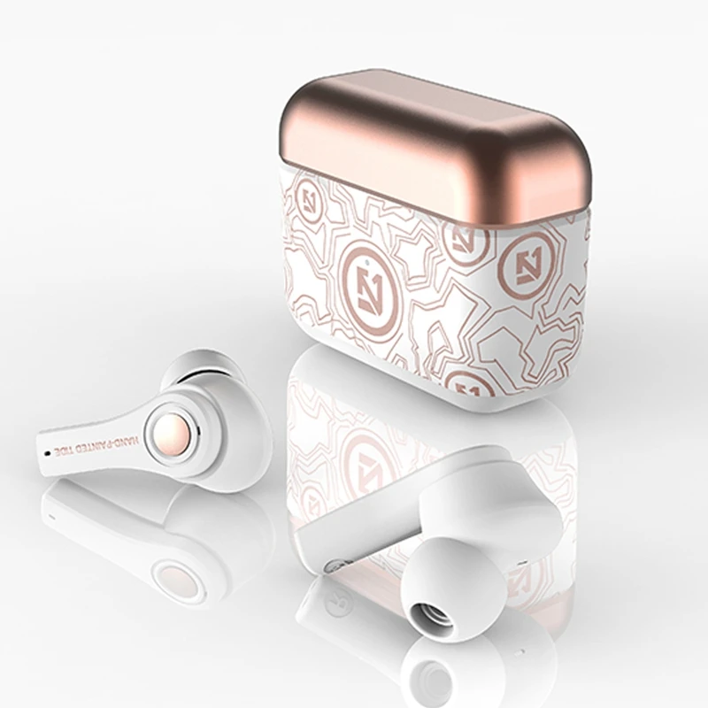 

Graffiti Version Wireless Bluetooth Headset, TWS Bluetooth 5.0 Binaural Stereo Headset Wireless Charging Compartment