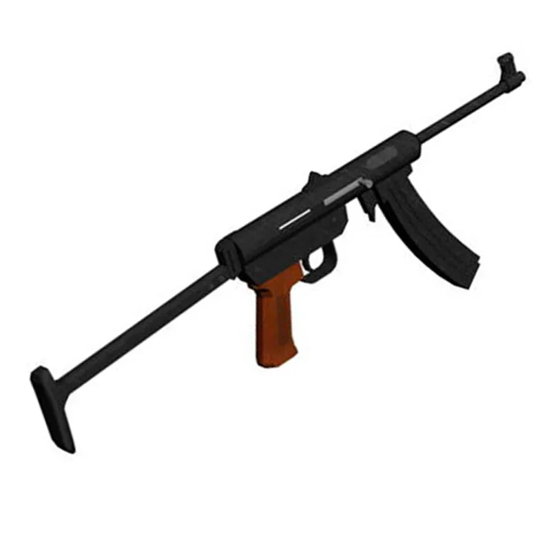 Бумажная 3d модель 85 пулемет ручной работы оружие сделай сам игрушка для