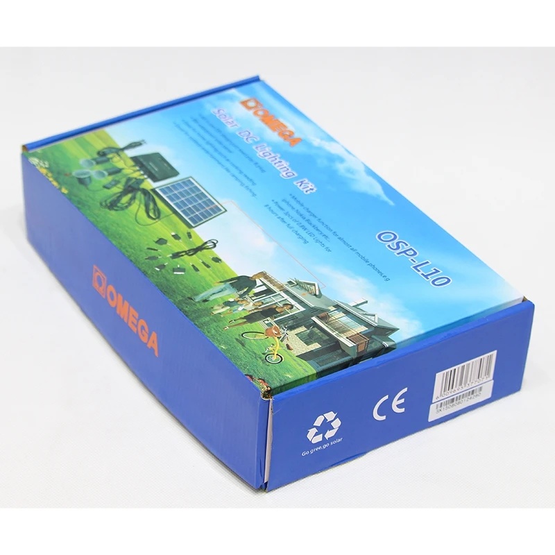 Уличная портативная солнечная система 8 Вт панель с 3 светодиодными лампами