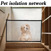 new pet barrier fences portable folding breathable mesh dog gate pet separation guard isolated fence dogs baby safety fence