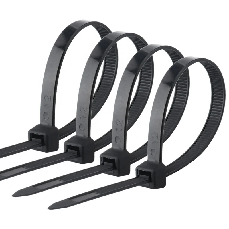 

Plastic nylon wire cable zip ties，Nylon cable tie 3x100, 3x200, ring buckle，A set of industrial cables，Self-locking tie tape