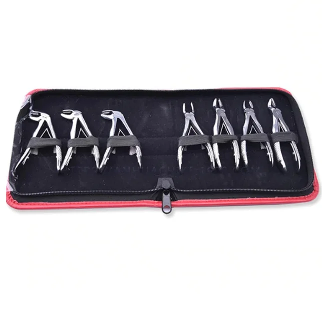

Denspay dental instruments tools stainless steel extracting forceps 7 pcs set for child