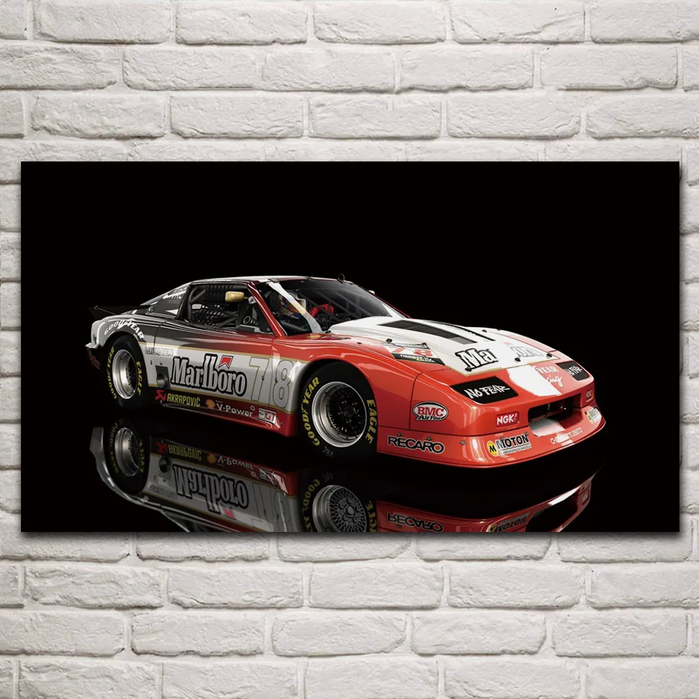 

Modified Vintage race car sport auto vehicle artwork fabric posters on the wall picture home art living room decoration KQ115