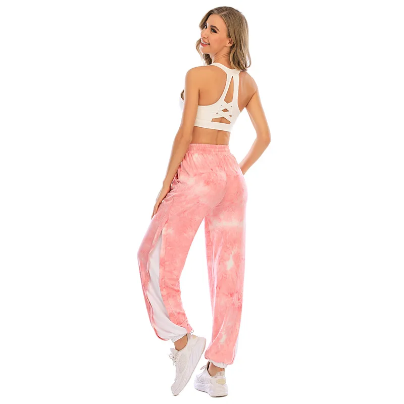 

Women's Sweatpants Fashion Casual Tie-Dye Patchwork Pant High Waist Sport Pants