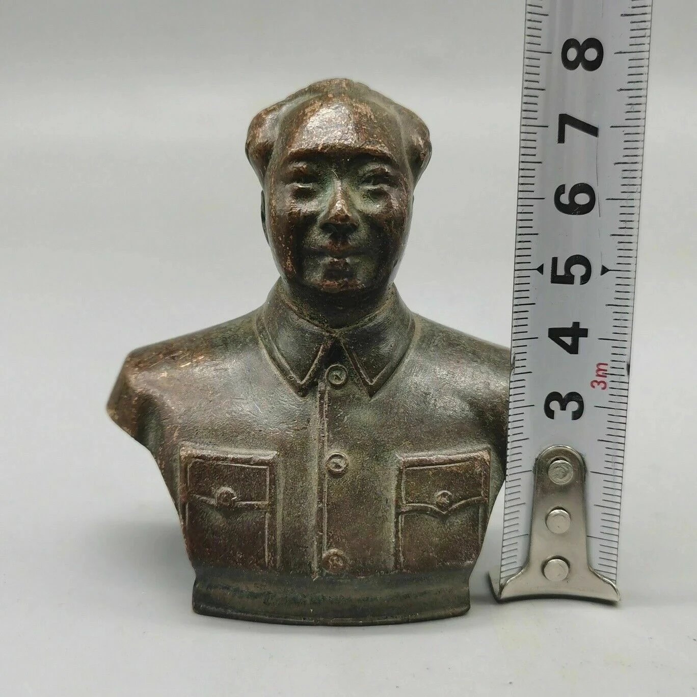 Китайские старые медные статуи TChairman Mao портретная статуя украшают