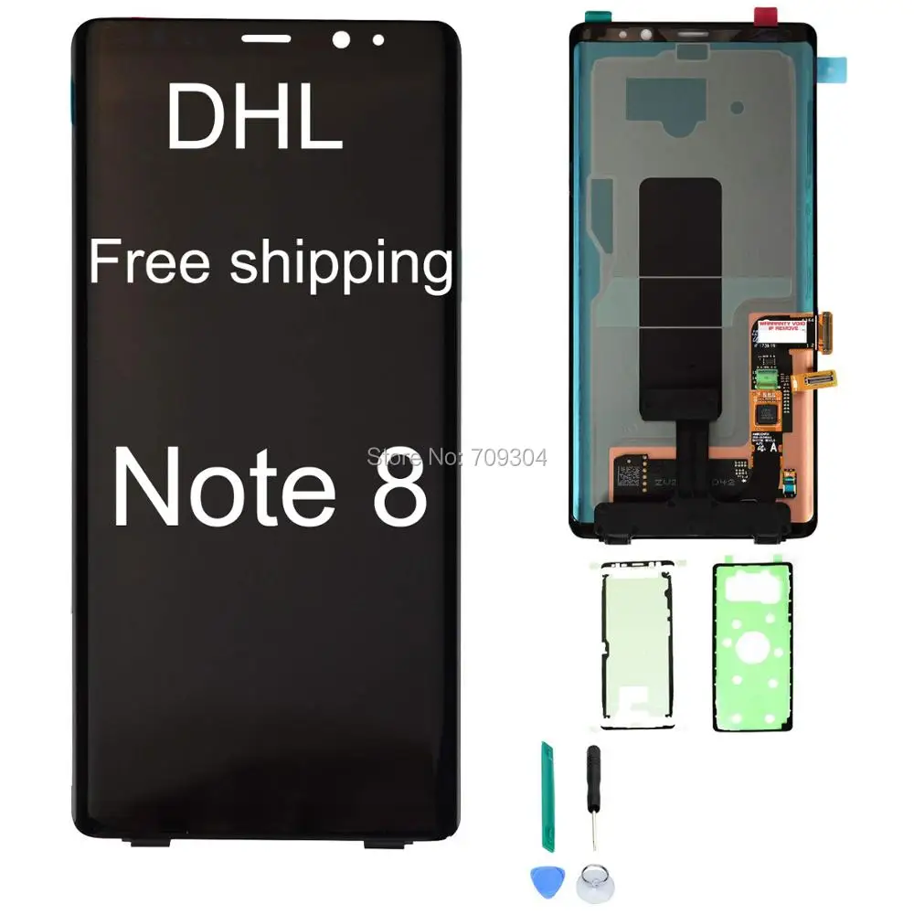 Оригинальный супер AMOLED дисплей для SAMSUNG Galaxy NOTE8 ЖК сенсорный экран Запасные части