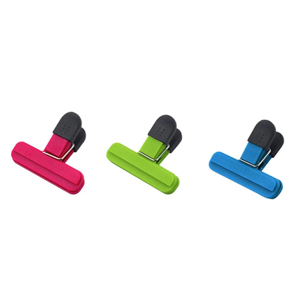 

9Pcs Food Sealing Clips Portable Moisture-proof Fresh-keeping Clamp Snack Sealers for Home Kitchen (Random Color)