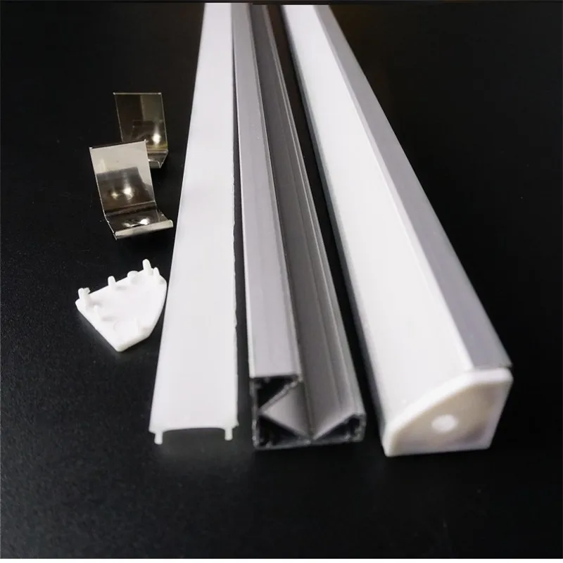 10 40 шт 200 см плоский V тип 19 мм угловой барный светильник дом ceil настенный