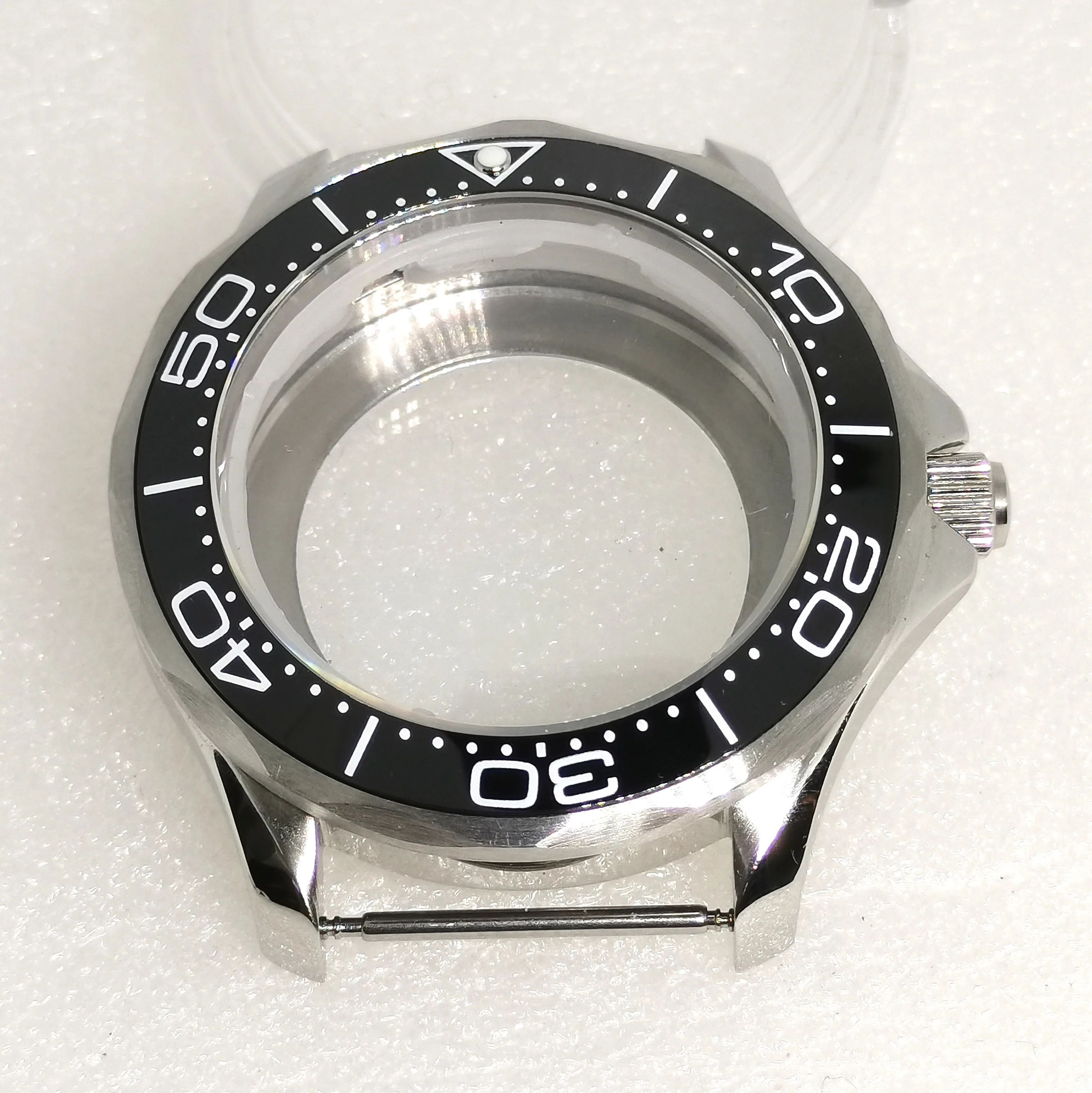 

New 41MM Cases Add Ceramic Beze 316 Stainless Steel Sapphire Glass Fit NH35 36 Automatic Movement