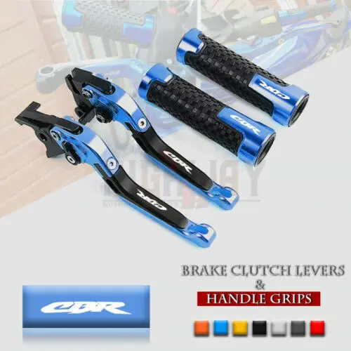 

Motorcycle CNC Extendable Brake Clutch Levers Handlebar Handles Grips Ends for Honda CBR F5 07-19 1000 FIREBLADE 2008-2019