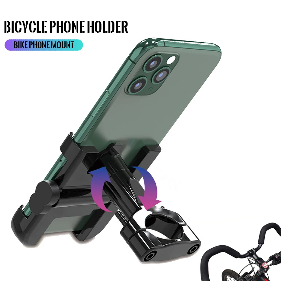 bicycle aluminum alloy bike phone holder mobile cellphone holder motorcycle suporte celular for iphone samsung xiaomi free global shipping