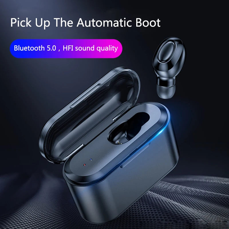 Bluetooth наушники настоящие беспроводные 5 0 TWS вкладыши IPX5 Водонепроницаемая мини