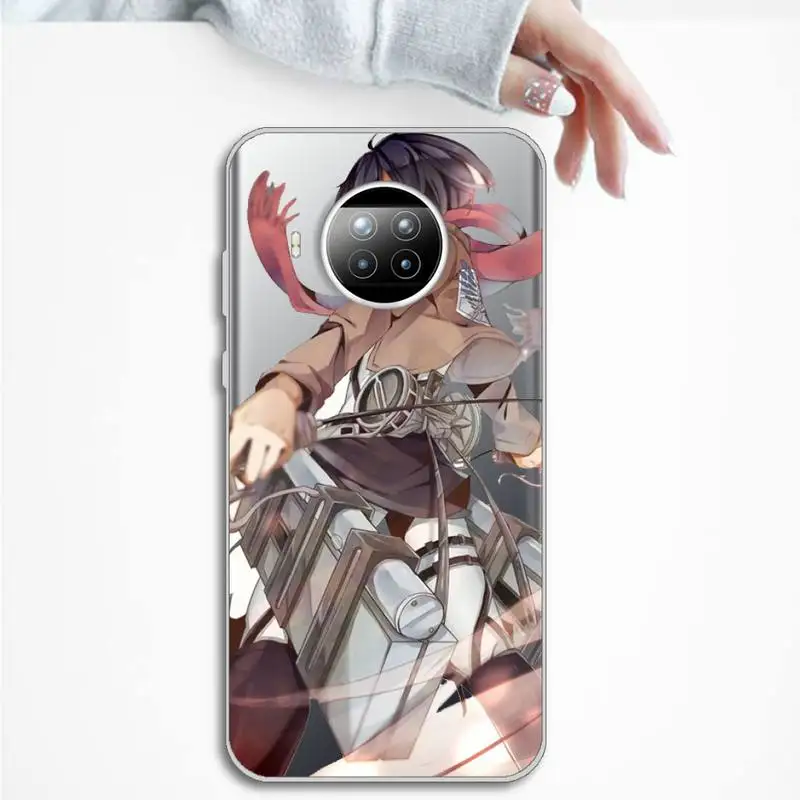 

attack on titan anime Phone Case Transparent for Xiaomi mi Redmi note 10 t 8 9 pro lite 11 Samsung S 8 9 10 20 plus ultra